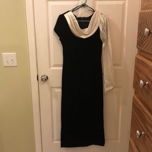 Black Velvet Dress with sash